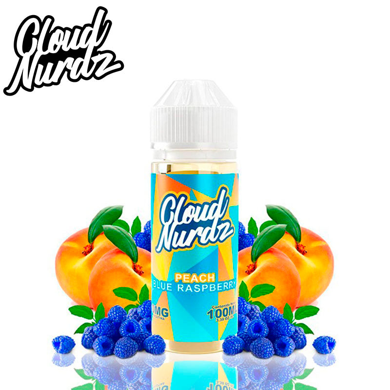 Cloud Nurdz Peach Blue Raspberry 100ml (Shortfill)