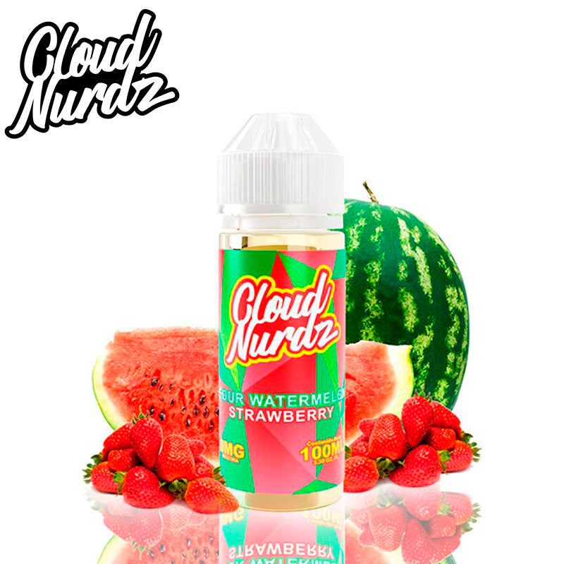 Cloud Nurdz Sour Watermelon Strawberry 100ml (Shortfill)