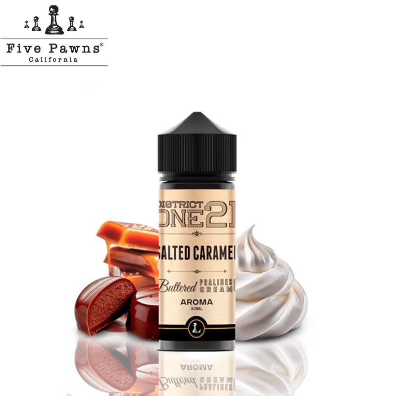 Five Pawns Legacy District One 21 Aroma Salted Caramel 30ml (Longfill)