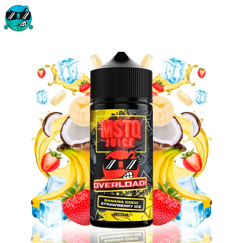 MSTQ Juice Overload Aroma Banana Coco Strawberry Ice 30ml (Longfill)