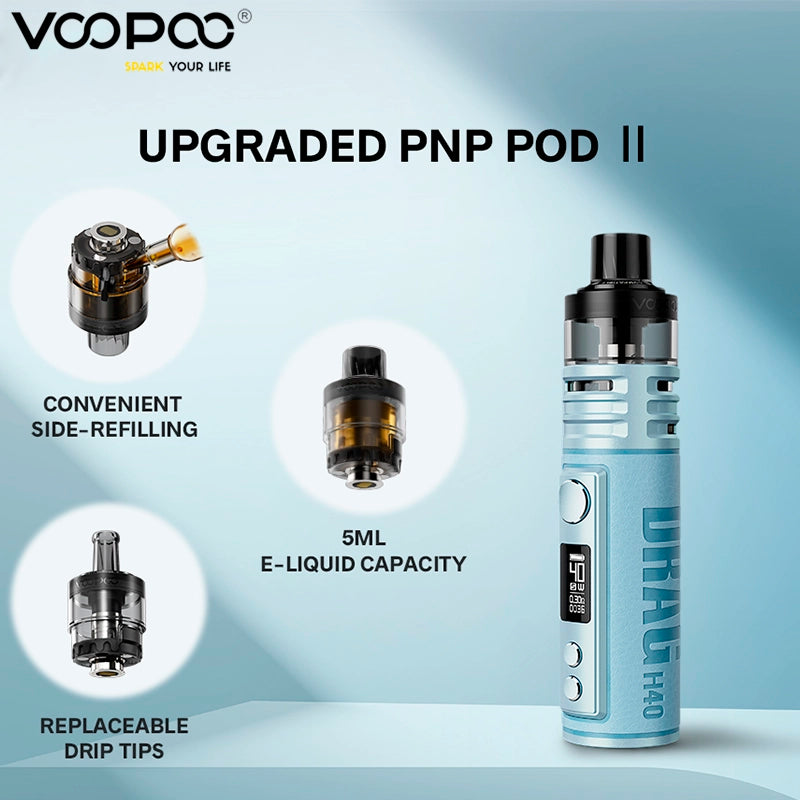 Voopoo Drag H40 Pod Kit - LX Vape Voopoo Drag H40 Pod Kit - LX Vape