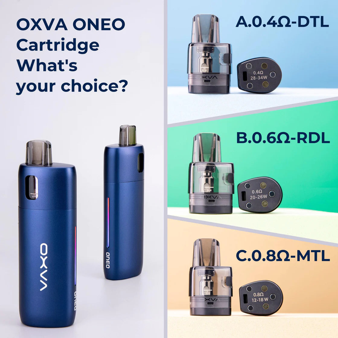 Oxva Oneo Pod Replacement (Pack 3)
