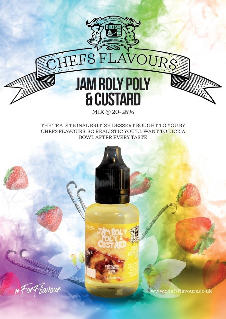 Chefs Flavours Aroma Jam Roly Poly 30ml