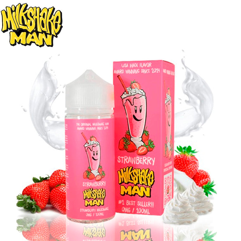 Milkshake Man Strawberry 100ml (Shortfill)