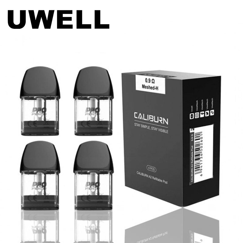 Uwell Caliburn A2 / Koko AK2 Pod Replacement (Pack 4) - LX Vape Uwell Caliburn A2 / Koko AK2 Pod Replacement (Pack 4) - LX Vape