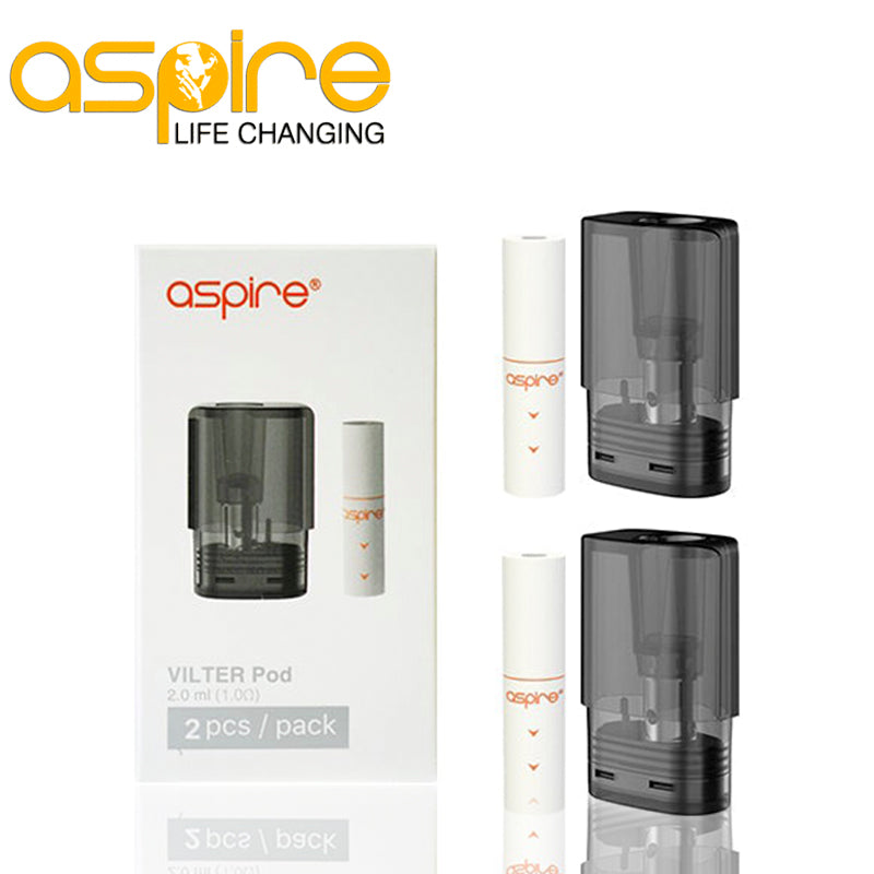 Aspire Vilter Pods Aspire Vilter Pod Replacement (Pack 2) Aspire Vilter Pro Pod System Starter Kit - Aspire Vilter Pods Aspire Vilter Pod Replacement (Pack 2) Aspire Vilter Pro Pod System Starter Kit -
