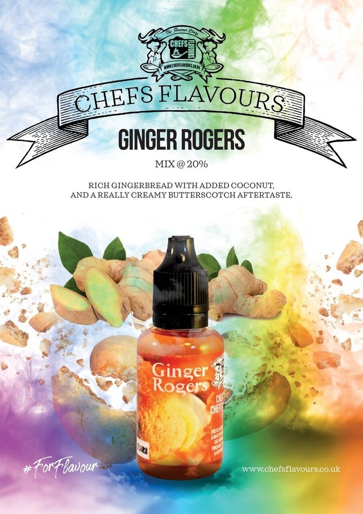 Chefs Flavours Aroma Ginger Rogers 30ml